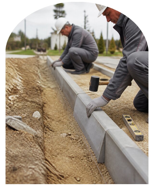 Укладка бордюра в Ишимбае по цене от 862 р. | Метпроект-Шмб